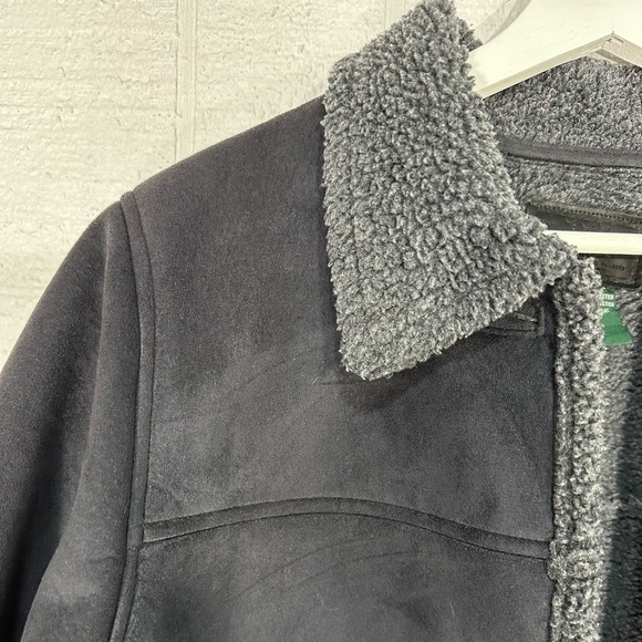 Lauren faux swede jacket winter coat black size S - Picture 3 of 13
